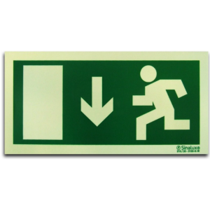 PLACAS SAIDA 20X10 PVC FOTOLUMENESCENTE