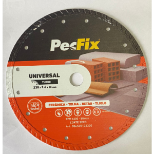 DISCO DIAMANTE 230MM TURBO ECO PECFIX