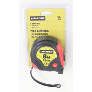 FITA MÉTRICA 8MT 3 TRAVÕES MADER REF.84602