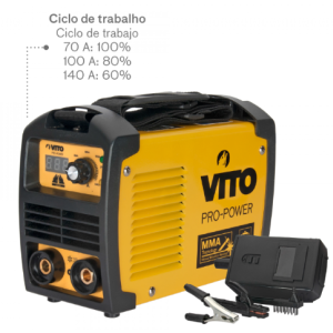 APARELHOS SOLDAR INVERTER 140AMP VITO REF.VI140A