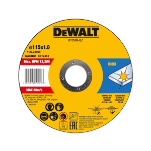 DISCOS C/INOX 115MM CX.10UNID. DEWALT DT3506