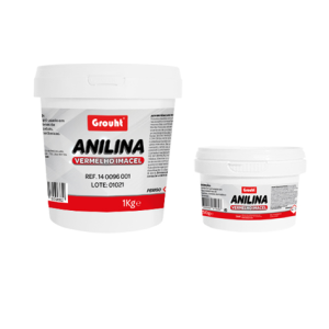 ANILINA FRASCO 250GRS VERMELHO