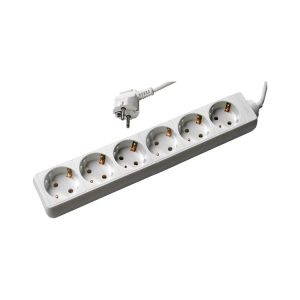 EXTENSÃO SEXTUPLA 5MT C/TERRA C/CABO