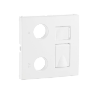 CENTRO TOMADA MISTA R-TV RJ45/R-TV-RJ45-FO BRANCO EFAPEL