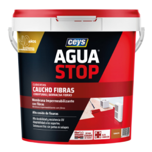 AGUASTOP BORRACHA ACRILICA  5LT FIBRAS CEYS