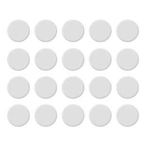 TAMPAS ADESIVAS 20 UNID. BRANCAS