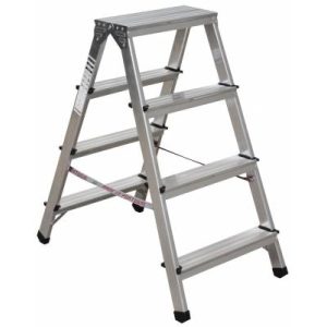 ESCADOTE ALUMINIO DUPLO 4 DEGRAUS 1MT