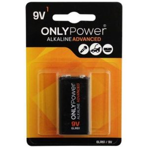 PILHAS 9V ONLYPOWER ALCALINA