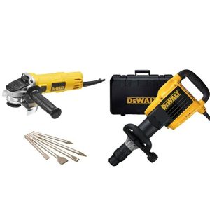 MARTELO DEMOLIDOR 10KG + REBARBADORA 115MM DEWALT CPROF449
