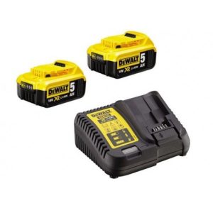 KIT 2 BATERIAS 5 AMP + CARREGADOR DEWALT