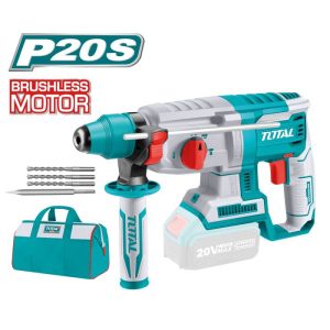 MARTELO PERFURADOR BRUSHLESS A BATERIA TOTAL REF.TRHLI20228