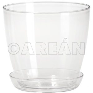 VASO PLASTICO FLOR BEGONYA 18X18CM CASTA. OREWORK