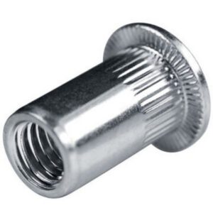 PORCA REBITAR (ESTRIADA) M8 ZINC.