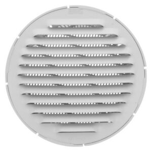 GRELHAS ALUMÍNIO VENTILADOR REDONDO 10CM BRANCO AMIG