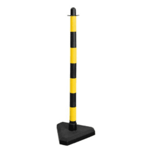 POSTES SINALIZAÇÃO 90CM PRETO/AMARELO