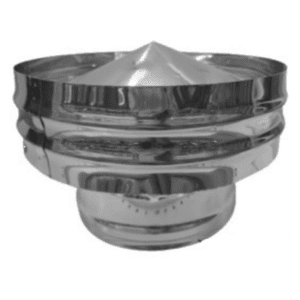 CHAPÉUS P/TUBO INOX 200X250MM C/TAPA VENTO