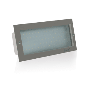 APLIQUE LED MURO EMBUTIR 8W INOX 5000K ASLO