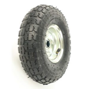 RODA CARRO ARMAZEM PNEUMATICO 350X4 20MM METÁLICA MADER