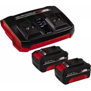 CARREGADORES DUPLO + 2 BATERIAS 4Ah EINHELL