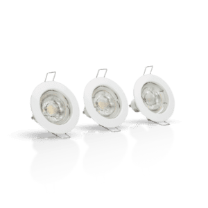 CONJUNTO 3 LÂMPADAS LED 6W C/ARO FIXO