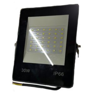 PROJETOR LED 30W MURAL PRETO FINO