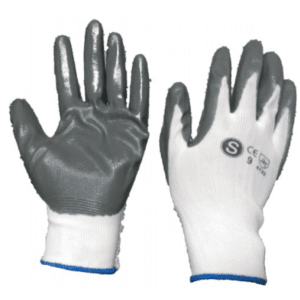 LUVAS NYLON POLIURETANO CINZA/BRANCO