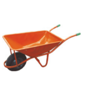 CARRO MÃO LARANJA RODA PNEUMÁTICA