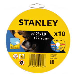 DISCO C/INOX 125MM CX.10UND. STANLEY