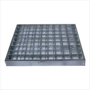 GRELHAS FURADA 40X40 GALVANIZADA C/ARO