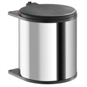 BALDE LIXO CILÍNDRICO INOX CAPACIDADE 13LT