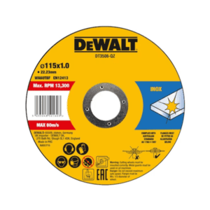 DISCOS C/INOX 115MM CX.10UNID. DEWALT DT3506