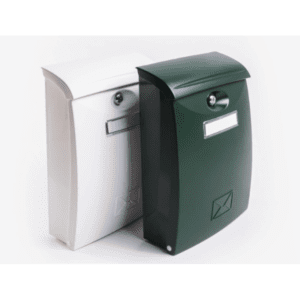 CAIXAS CORREIO 27 PLASTICO BRANCO/VERDE 270X380MM TEICOCIL