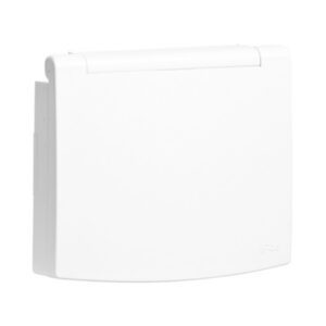CENTRO SCHUKO C/TAMPA E OBTUR IP44 BRANCO