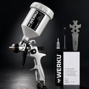 PISTOLA PINTURA 600ML 1.5HP 1.7MM WERKU REF.WK501080