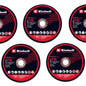 Conjunto 5 Discos de Corte 76mm Einhell