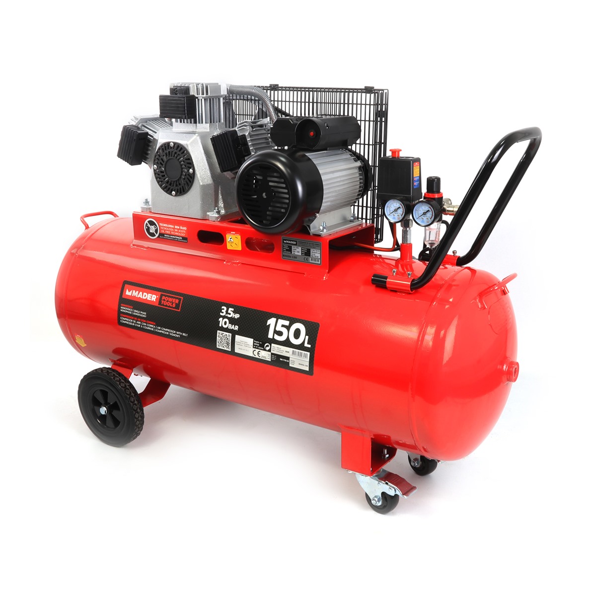 Compressor de Ar MADER 150L 3.5HP 09345
