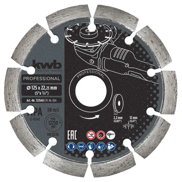 MO DIAMANTADA KWB P/GRANITO 125MM M-14 REF.49726510