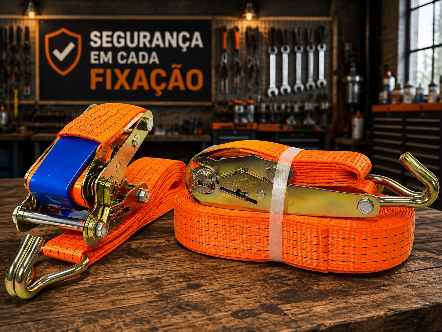 CINTA SEGURANÇA 50MMX9MT 5TON. GANCHO ABERTO