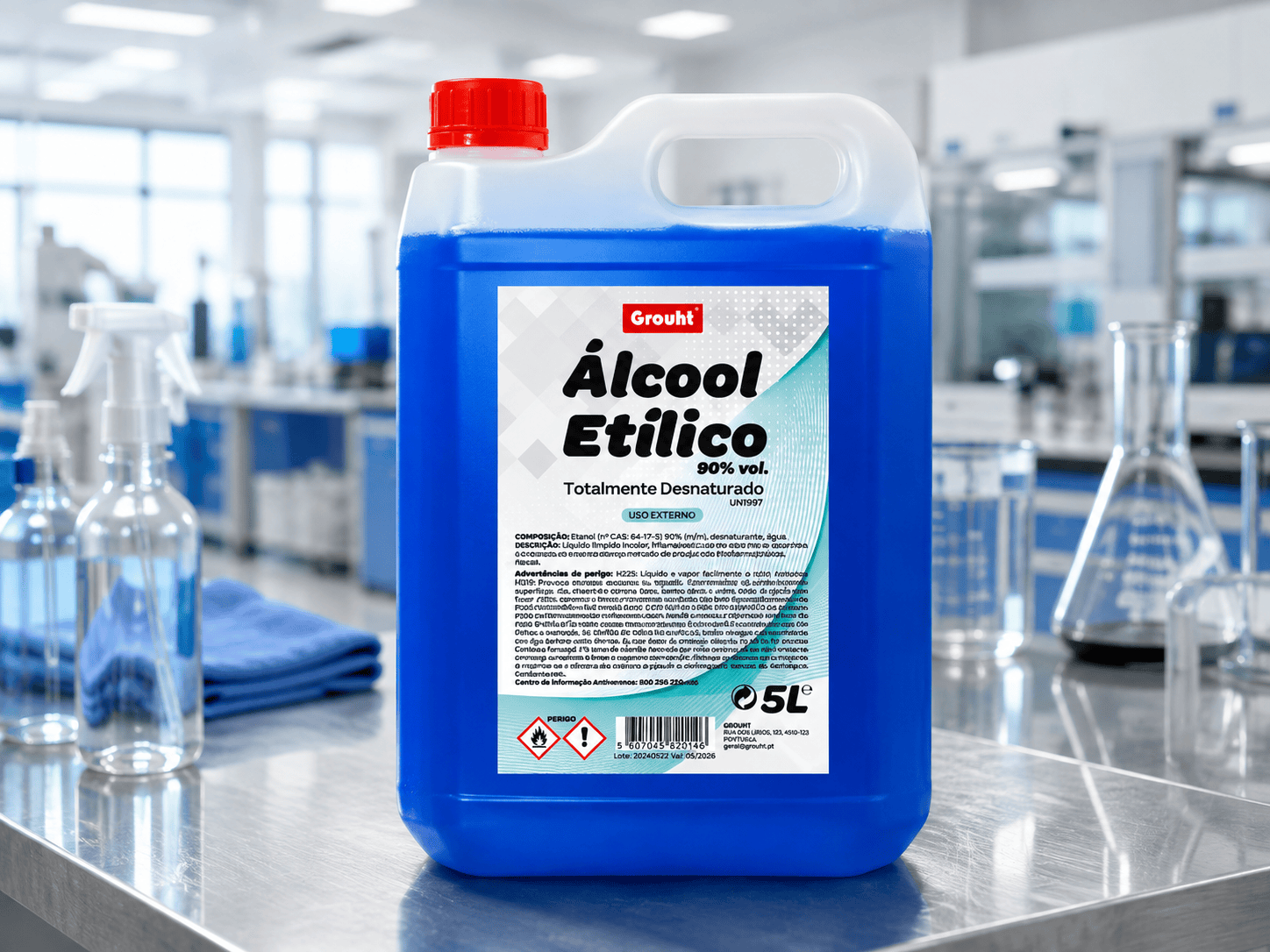 ÁLCOOL ETÍLICO DESNATURADO 5LT
