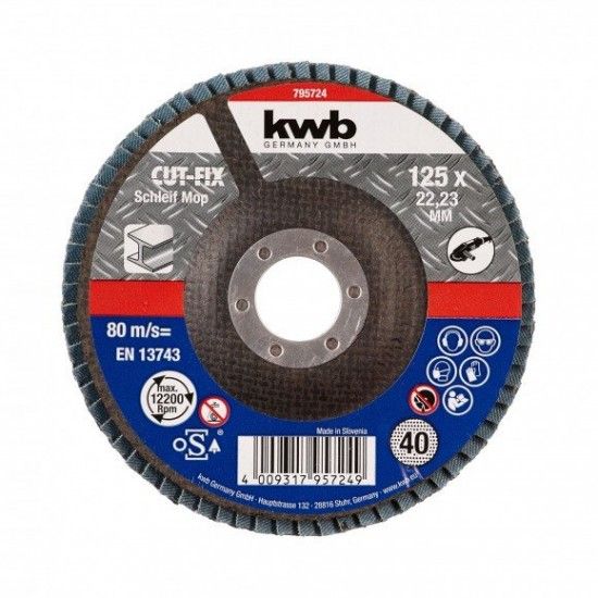 Disco lamelado 125mm GR40 KWB