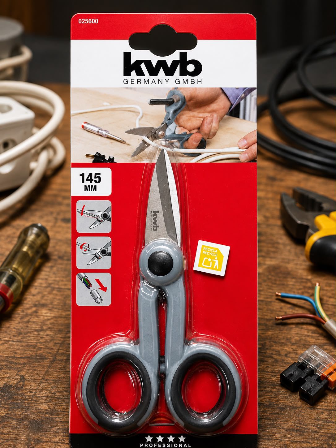 TESOURA CORTE CABOS 145MM EXPERT KWB REF.49025600