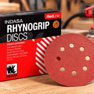 DISCO LIXA ORBITAL C/VELCRO 125MM RED LINE