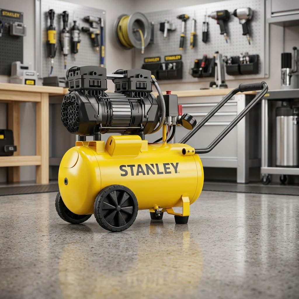 COMPRESSOR 24LT 2HP 10BAR SILENCIOSO STANLEY REF.B2CC404STN741