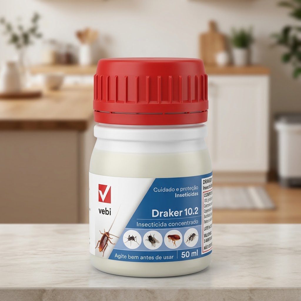 INSECTICIDA DRAKER 10.2 CS 50ML (DILUIÇÃO 3LT)