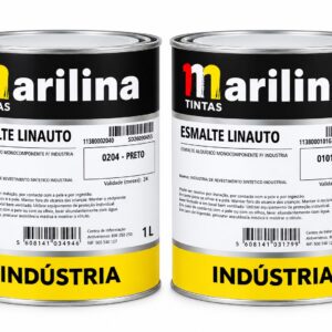 ESMALTE LINAUTO 1LT BRANCO/PRETO