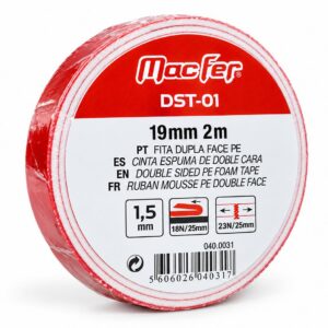 FITA BI ADESIVA ESPONJA 19MMX10MT MACFER