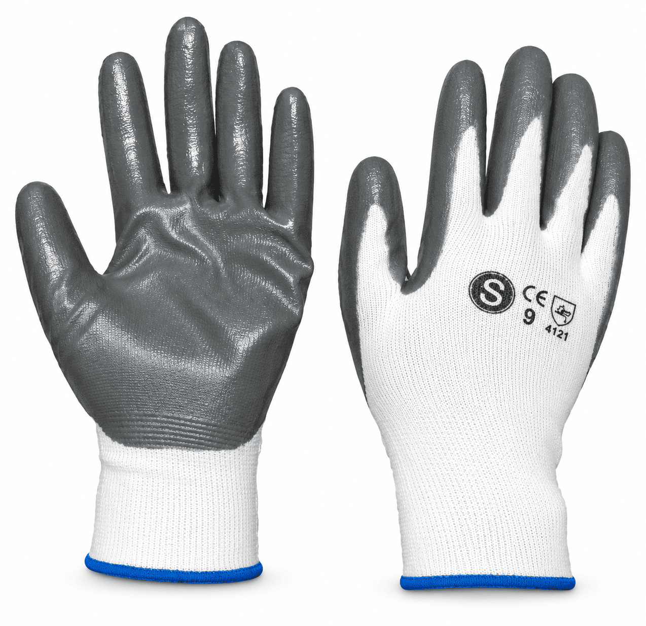 LUVA NYLON POLIURETANO CINZA/BRANCO